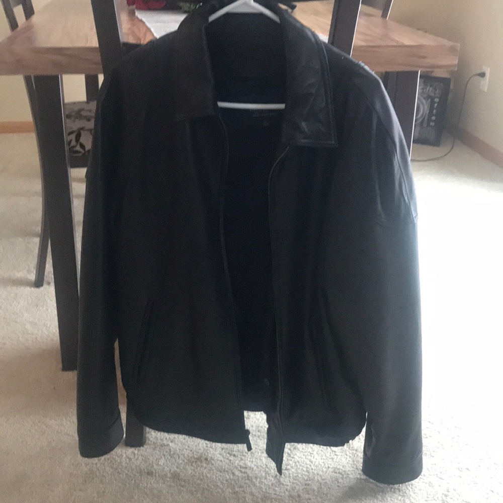 Dark brown Men’s leather coat